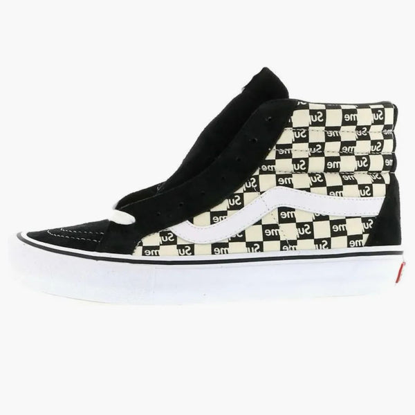 Vans Sk8-hi Supreme Black Checker Logo
