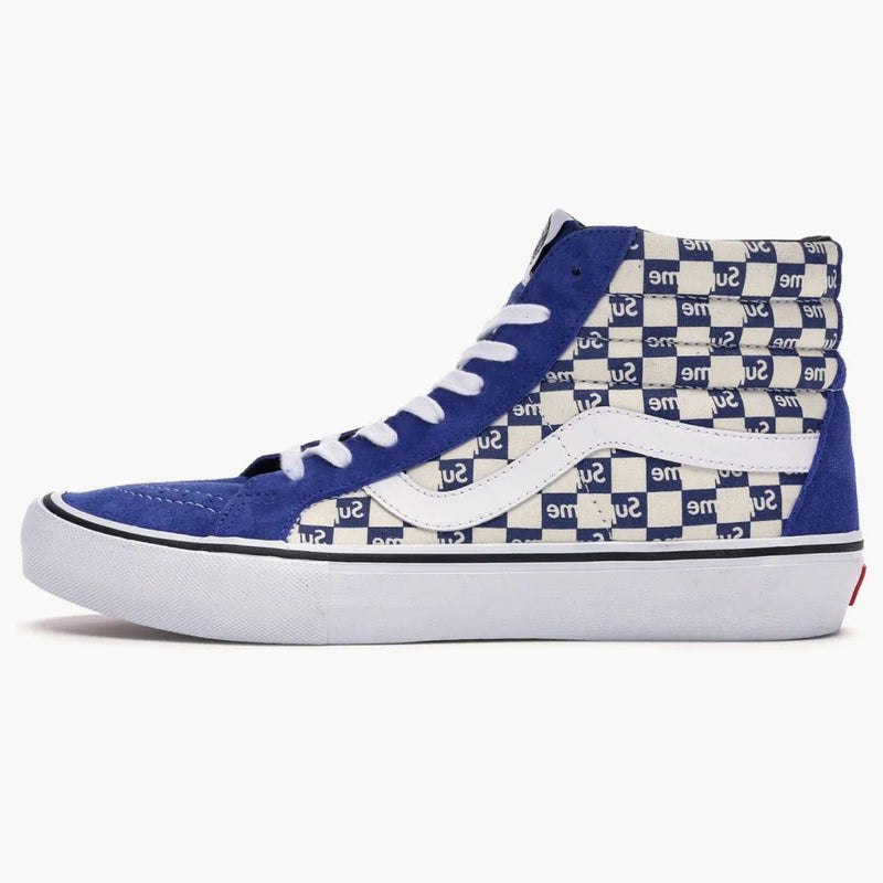 Vans SK8-HI Supreme Blue Checker Logo