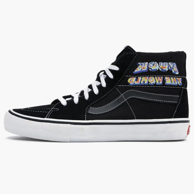 Vans SK8-HI Supreme Fuck the World Black