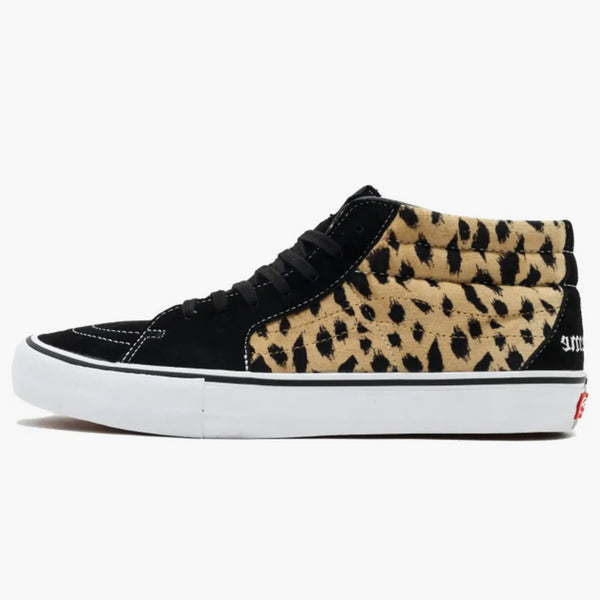 Vans Sk8-mid Supreme Velvet Leopard Black