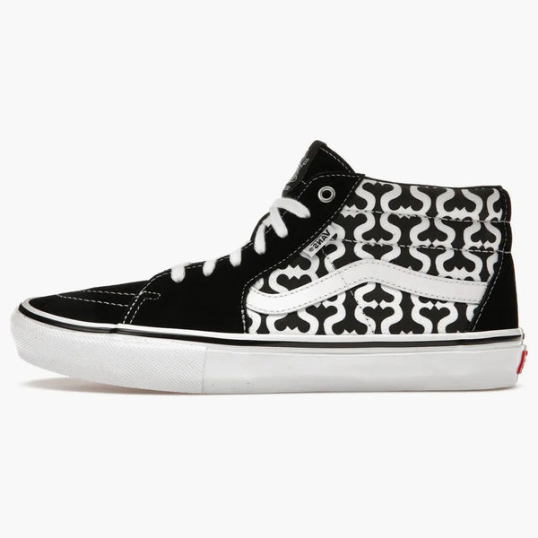 Vans Skate Grosso Mid Supreme Monogram S Logo Black