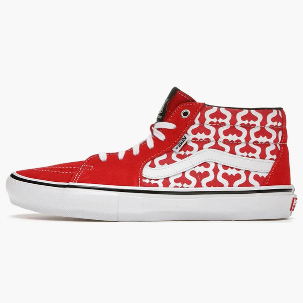 Vans Skate Grosso Mid Supreme Monogram S Logo Red