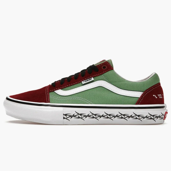 Vans Skate Old Skool Supreme Tribal Barbed Wire Green