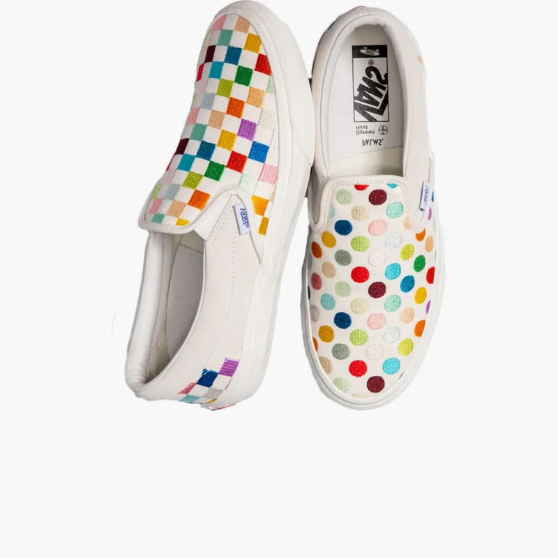 Vans Classic Slip-on Vlt Lx Damien Hirst Polka Dot Checkerboard