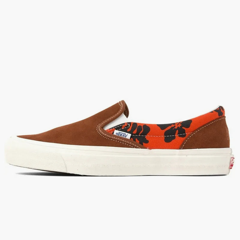 Vans Slip-On Modernica Orange Hawaiian Stampa