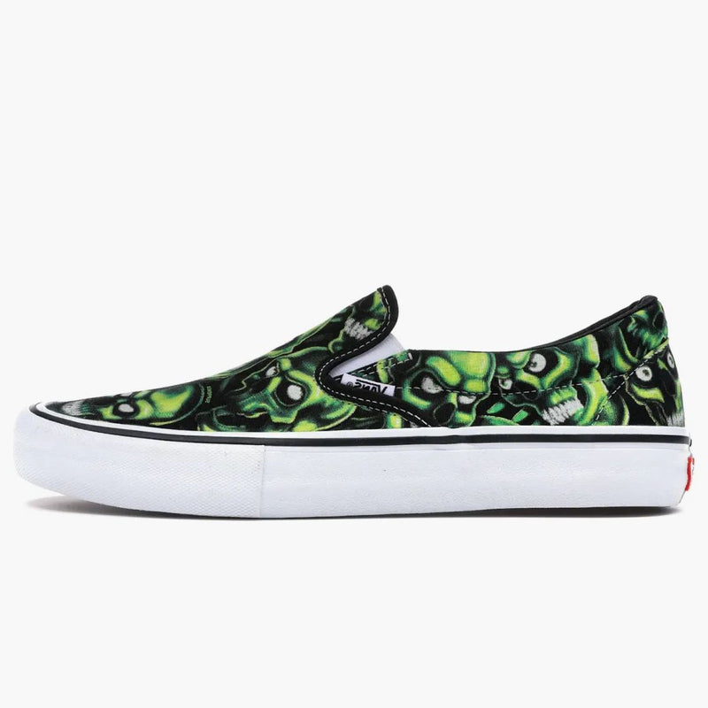 Vans Slip-on Supreme Skull Pile (green)