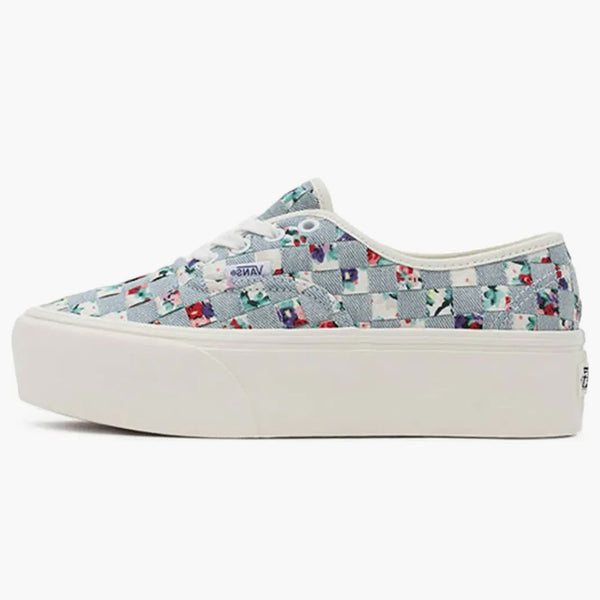 Vans Woven Authentic Stackform Light Blue Floral Multi (women's)