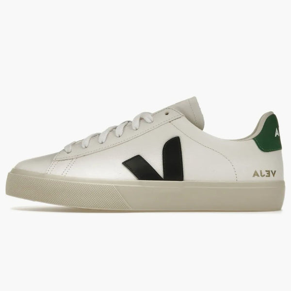 Veja Campo Chromefree Leather White Black Emeraude