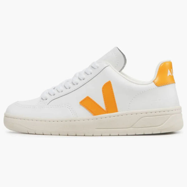 Veja V-12 Leather White Ouro (Dámské)
