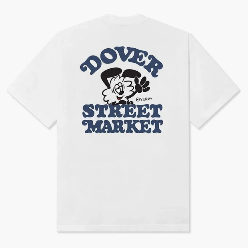Verdy X Dover Street Market New York Tričko bílé/námořnictvo