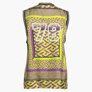 Versace 78 Jersey Tank Top Lime Green/Multi