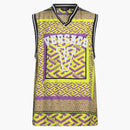 Versace 78 Jersey Tank Top Lime Green/Multi