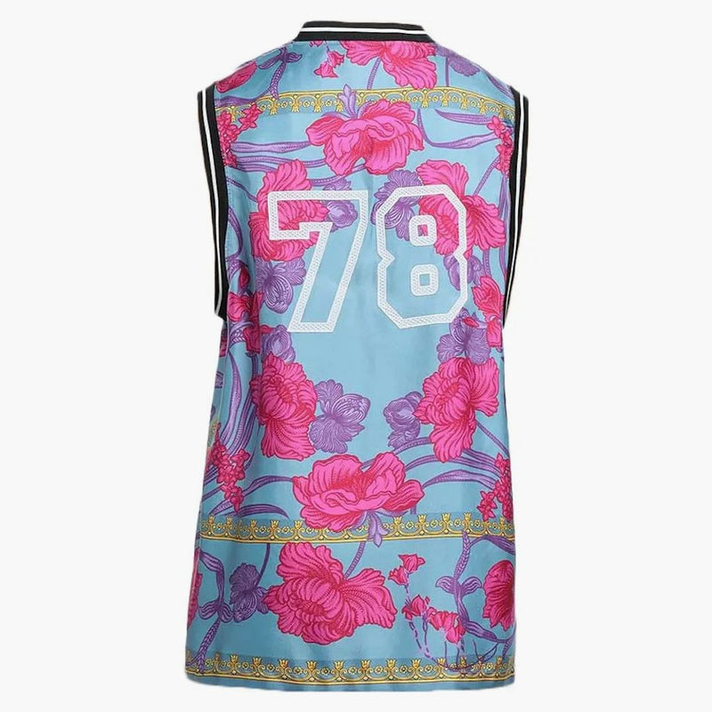 Versace 78 Jersey Tank Top Pastel Blue/Multi