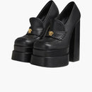Versace Aevitas 155mm Platform Loafers Black Leather
