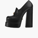 Versace Aevitas 155mm Platform Loafers Black Leather