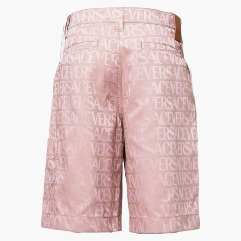 Versace Allover Jacquard Bermuda Shorts Róż