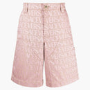 Versace Allover Jacquard Bermuda Shorts Pink
