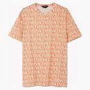 Versace Allover Logo T-Shirt Orange/Yellow