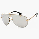 Versace Aviator Sunglasses Gold/Light Gray Mirrored Silver (VE2243-10026G-43)