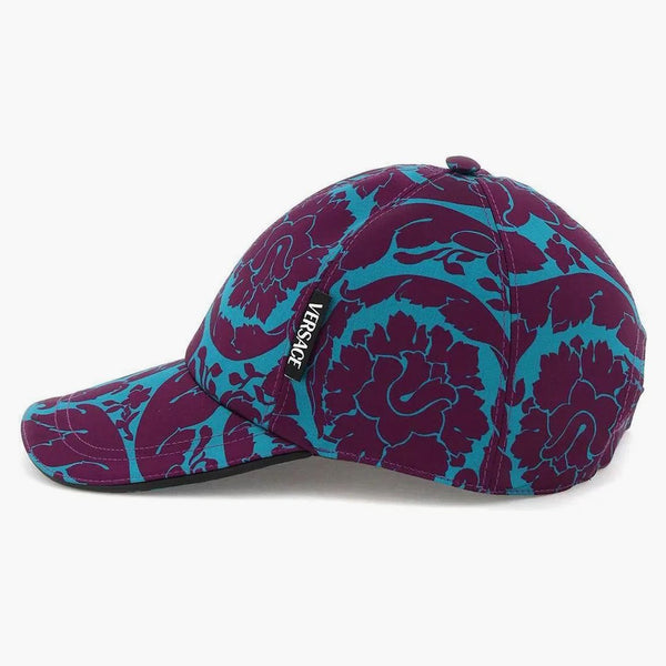 Versace Barocco Silhouette Baseball ma niebieski/fioletowy
