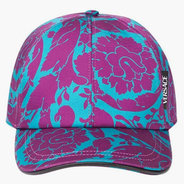 Versace Barocco Silhouette Baseball ha blu/viola