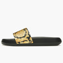 Versace Baroque Pool Slide Black Gold