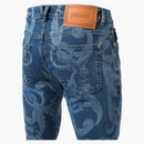 Versace Baroque print Skinny Jeans Blue