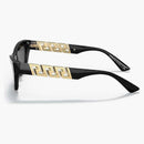 Versace Cat-Eye Sunglasses Black/Gray (VE4419 GB1/87)