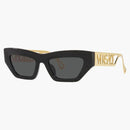 Versace Cat Eye Sunglasses Black/Gray (VE4432U)