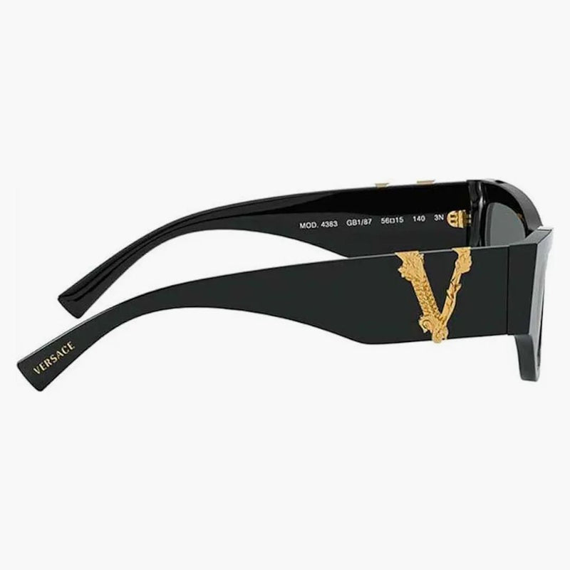 Okulary przeciwsłoneczne Versace Cat-Eye Black (VE4383 GB1/87)