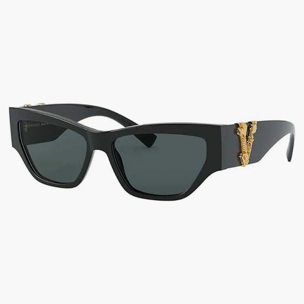 Okulary przeciwsłoneczne Versace Cat-Eye Black (VE4383 GB1/87)