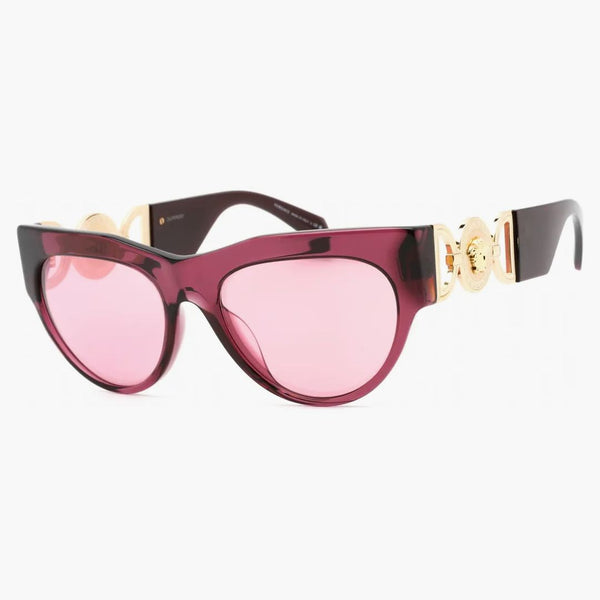 Okulary przeciwsłoneczne Versace Cat Eye Bordeaux/Mauve (VE4440U-5263A4)