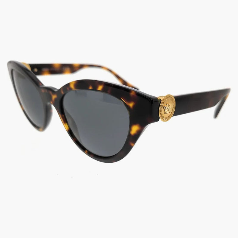 Okulary przeciwsłoneczne Versace Cat Eye Havana/Ciemne szary (0ve4435 108/87)