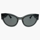 Versace Cat Eye Sunglasses Transparent Dark Gray (0VE2234 100287)