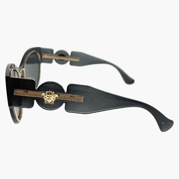 Okulary przeciwsłoneczne Versace Cat Eye przezroczyste ciemnoszare (0ve2234 100287)