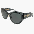Versace Cat Eye Sunglasses Transparent Dark Gray (0VE2234 100287)