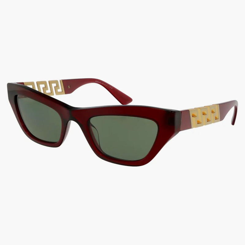 Versace Cateye Sunglasses Transparent Red/green (0ve4419 388/2)