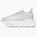 Reazione a catena Versace Suede in gomma in maglia bianca