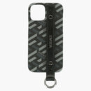 Versace Coated Canvas la Greca iphone 12 Case Black/Gray