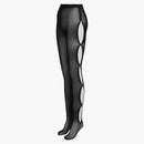 Versace cut-out mesh tights black