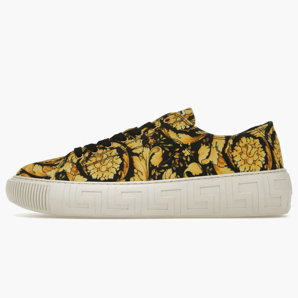 Versace Greca Barocco Print Low Górna żółta czarna biała