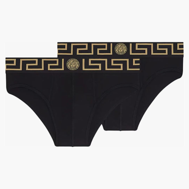 Slievi di confine Greca Versace (2 pacchetti) nero