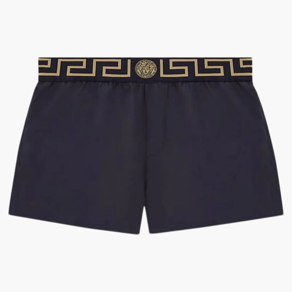 Versace Greca Border Swim Shorts Navy