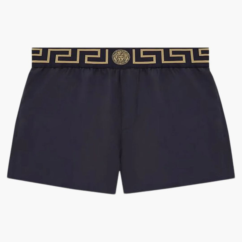 Versace Greca Border Swim Shorts Navy