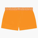 Versace Greca Border Swim Shorts Orange
