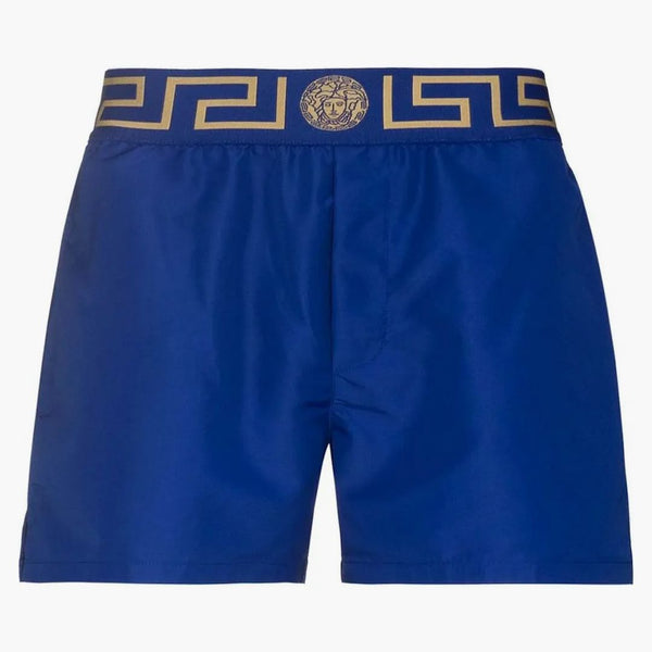 Versace Greca Key Swim Shorts Blue Blue