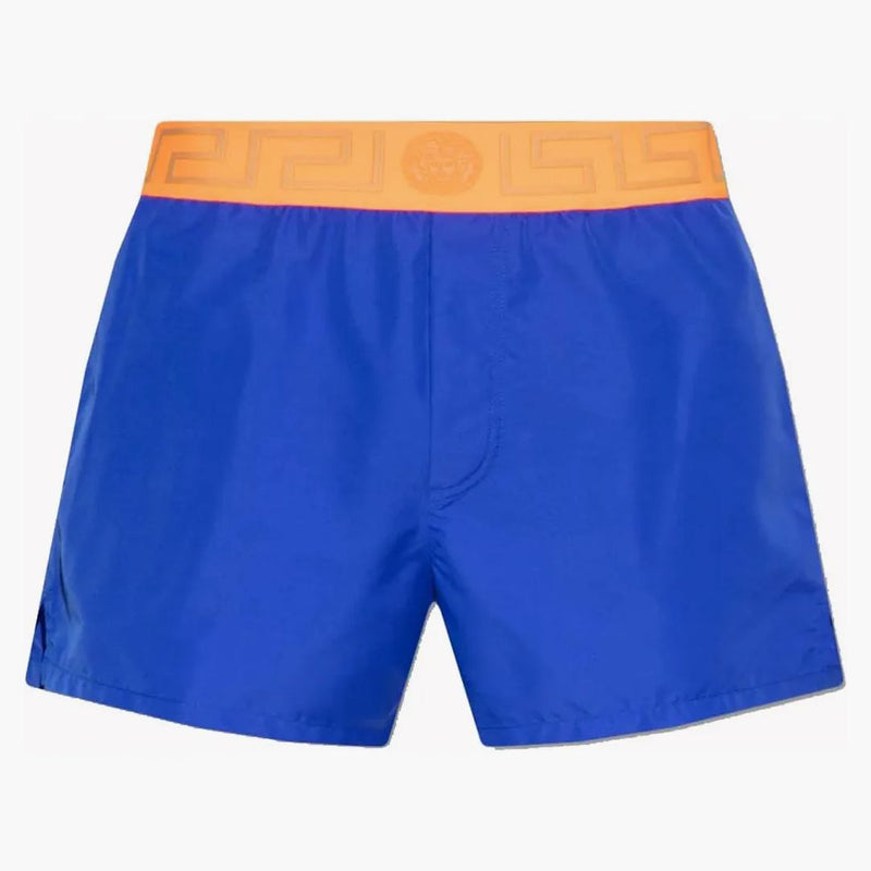 Versace Greca Swim Shorts blu/arancione