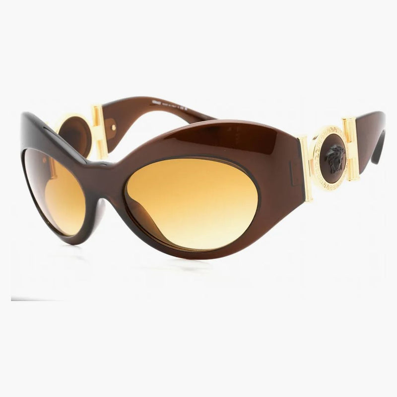 Versace oregelbundna solglasögon transparent brun/gul gradient brun (VE4462-54462L)