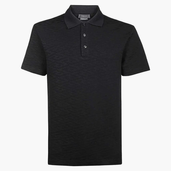 Versace la greca polo camisa negra