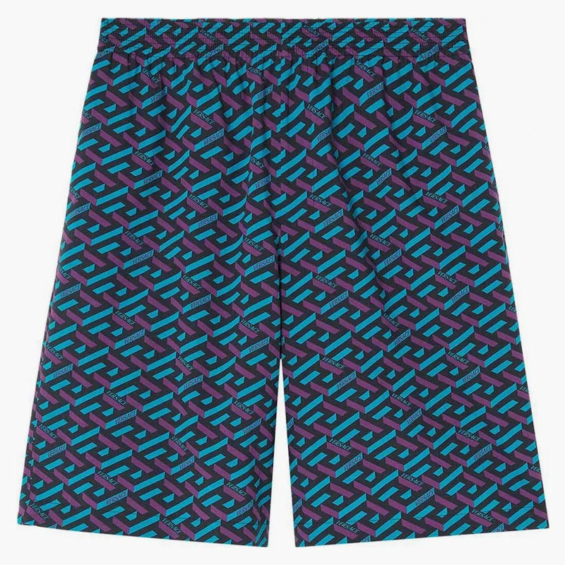 Versace La Greca Shorts blu/viola